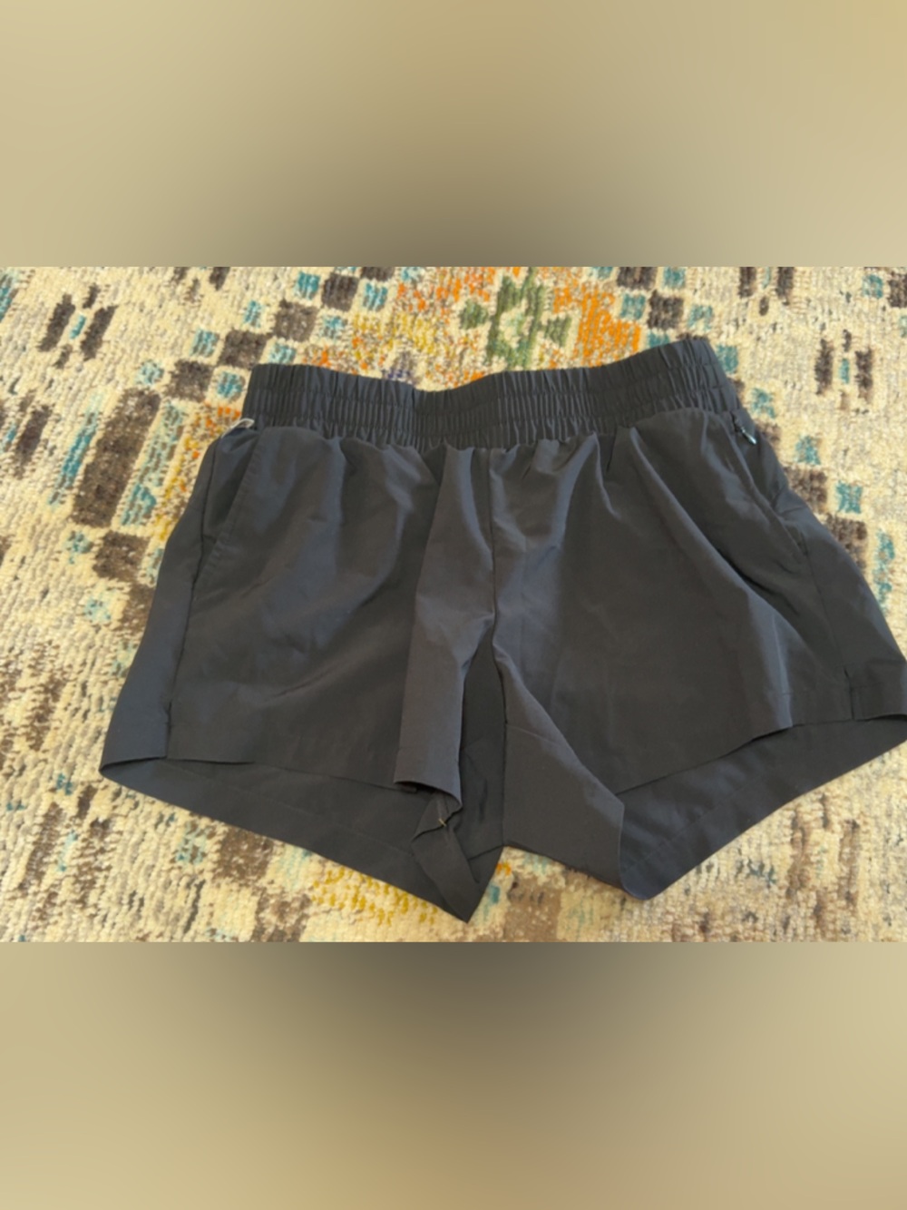 Magellan Outdoors Black Athletic Shorts with Elastic Waist